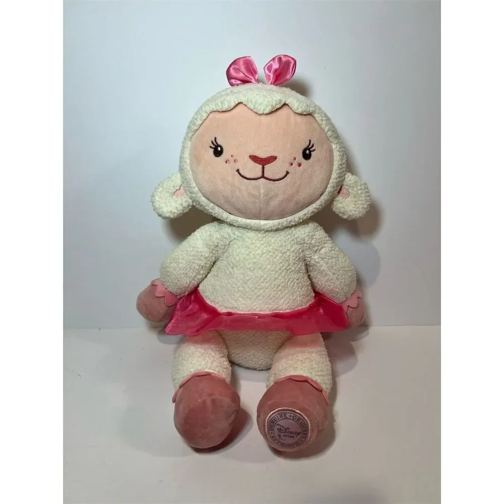 Disney Cream and Pink Lambie Ballerina Plush Toy